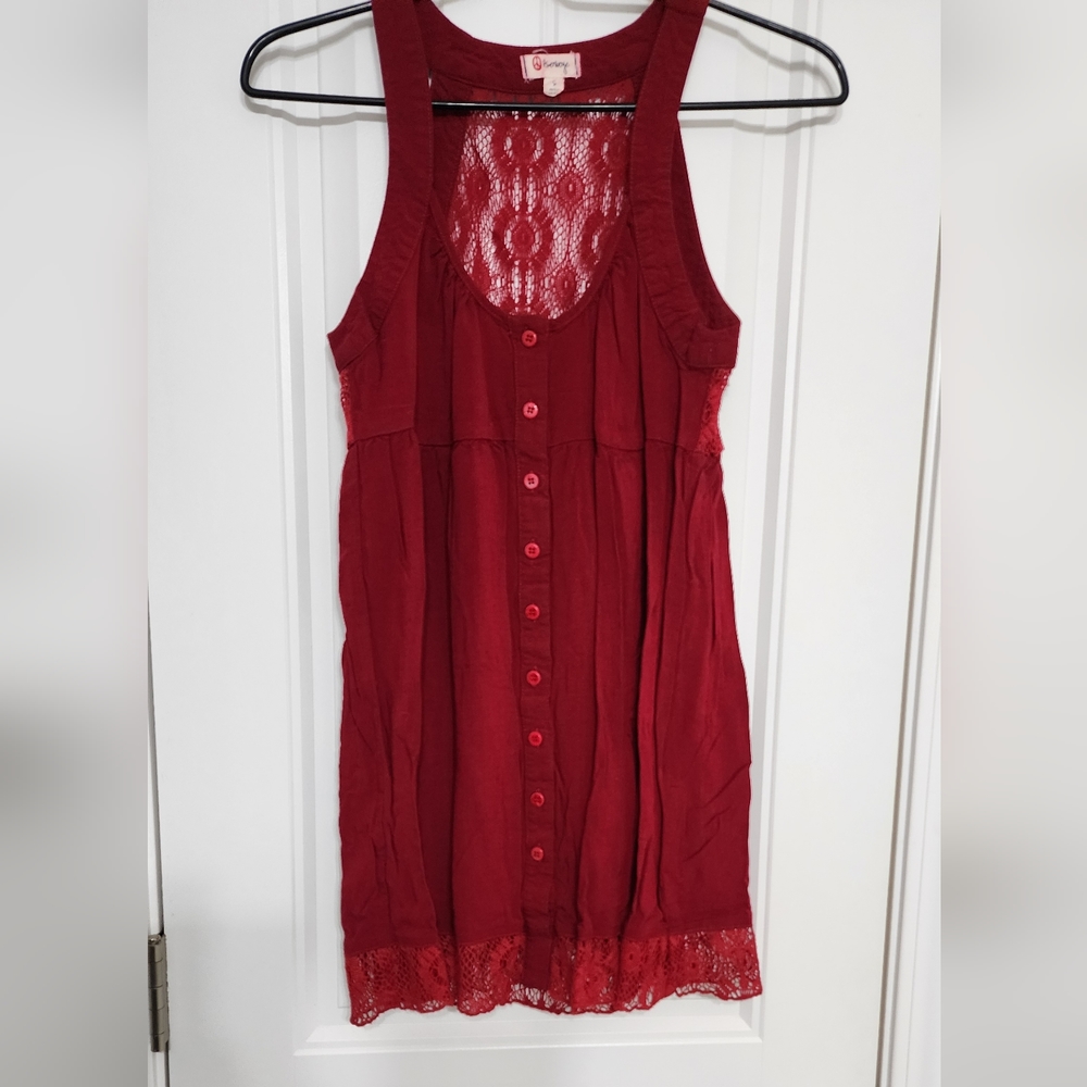 Button down Tank Top Shirt